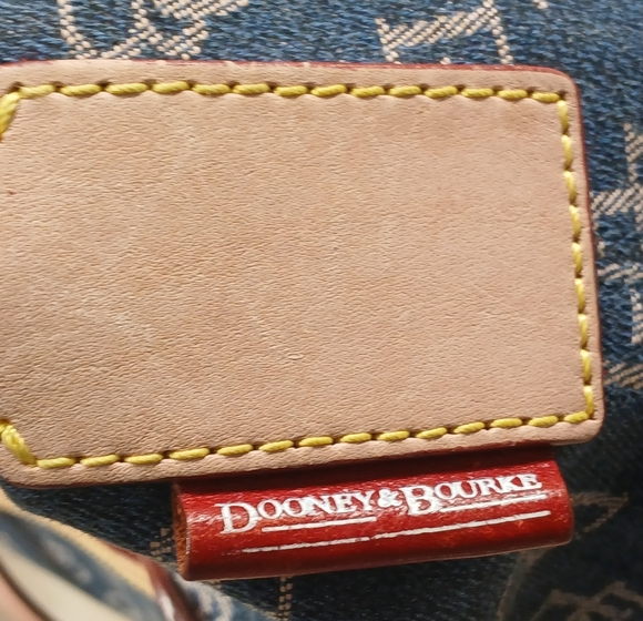 Dooney & Bourke Blue and Brown Women's Bag - Picture 7 of 14